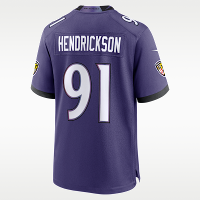 Baltimore Ravens Trey Hendrickson Game Jersey - Purple