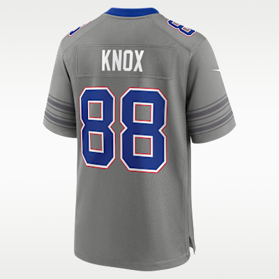 Buffalo Bills Dawson Knox Game Jersey - Grey