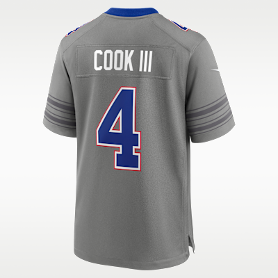 Buffalo Bills James Cook III Game Jersey - Grey