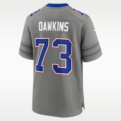 Buffalo Bills Dion Dawkins Game Jersey - Grey