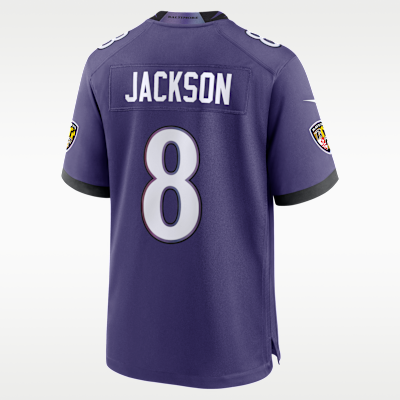 Baltimore Ravens Lamar Jackson Game Jersey - New Orchid