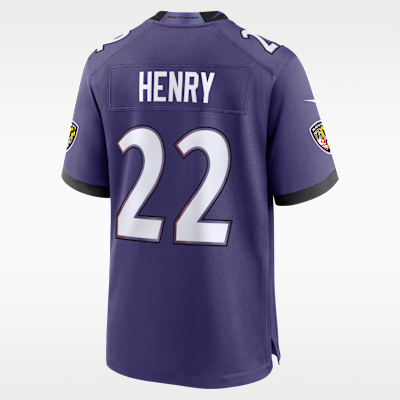 Baltimore Ravens Derrick Henry Game Jersey - Purple