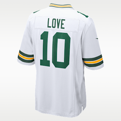 Green Bay Packers Jordan Love Game Jersey - White