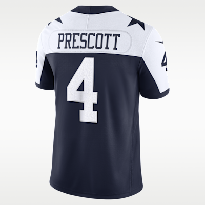 Dallas Cowboys Dak Prescott Stitched Limited Jersey - Navy