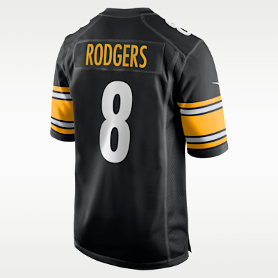 Pittsburgh Steelers Aaron Rodgers Game Jersey - Black
