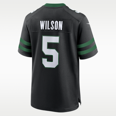 New York Jets Garrett Wilson Game Jersey - Black
