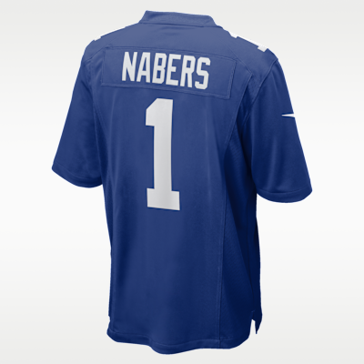 New York Giants Malik Nabers Game Jersey - Rush Blue