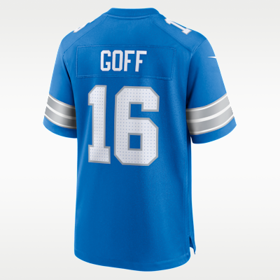 Detroit Lions Jared Goff Game Jersey - Blue
