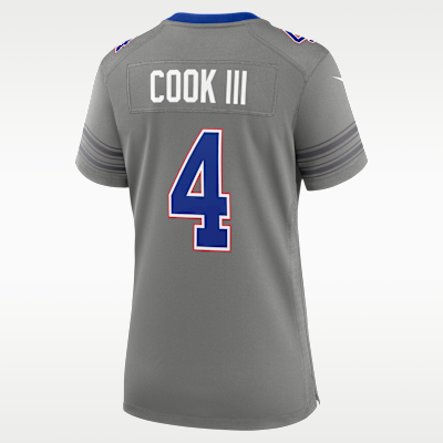 Women's Buffalo Bills James Cook III Game Jersey - Grey