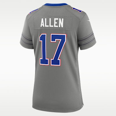 Women's Buffalo Bills Josh Allen Game Jersey - Grey