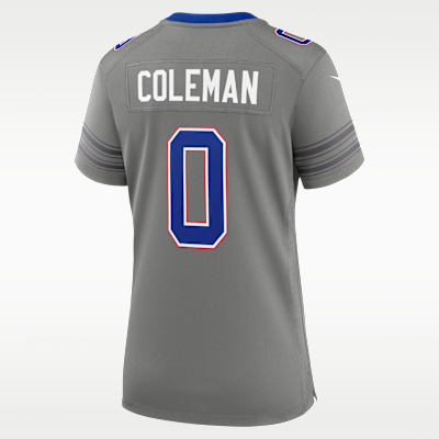 Women's Buffalo Bills Keon Coleman Game Jersey - Grey