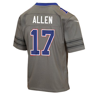 Youth Buffalo Bills Josh Allen Game Jersey - Grey