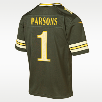 Youth Green Bay Packers Micah Parsons Rivalries Game Jersey - Forest Green