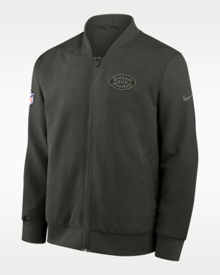 New York Jets Rivalries Collection Sideline Men's Full-Zip Bomber Jacket
