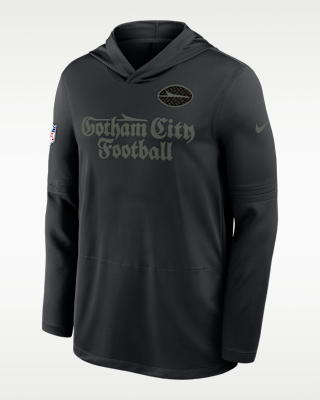 New York Jets Rivalries Collection Sideline Men's Long-Sleeve Hooded Top