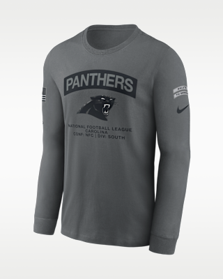 Carolina Panthers Salute to Service Men's Long-Sleeve T-Shirt