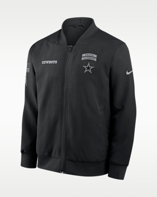 Dallas Cowboys Salute to Service Sideline Men's Full-Zip Bomber Jacket