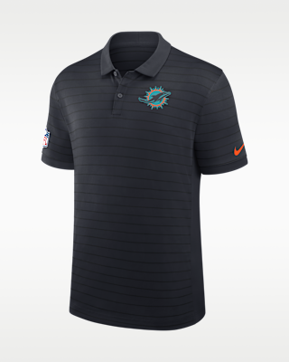 Miami Dolphins Rivalries Collection Sideline Victory Striped Men's Polo