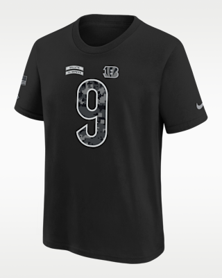 Joe Burrow Cincinnati Bengals Salute to Service Big Kids' T-Shirt