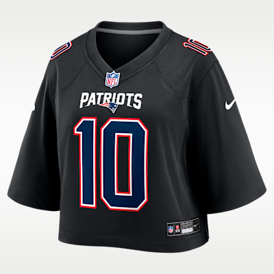 Women's New England Patriots Drake Maye Game Jersey - Black