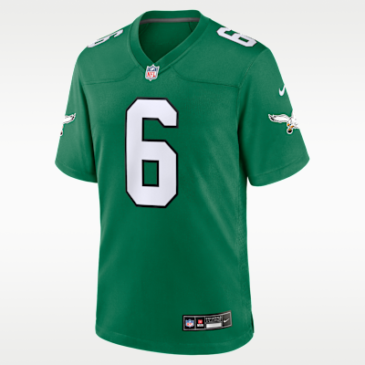 Philadelphia Eagles DeVonta Smith Game Jersey - Kelly Green