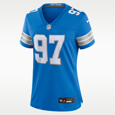 Women's Detroit Lions Aidan Hutchinson Game Jersey - Blue