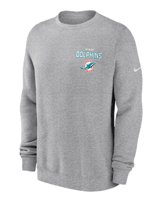 Miami Dolphins Draw Block Club Men's Pullover Crew