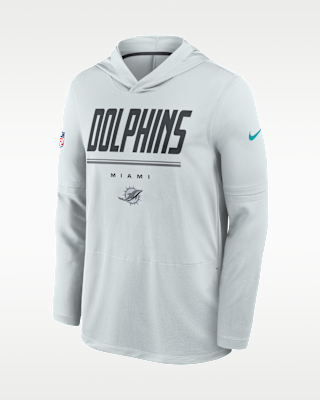 Miami Dolphins Sideline Men's Long-Sleeve Hooded Top