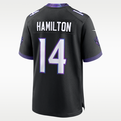 Baltimore Ravens Kyle Hamilton Game Jersey - Black