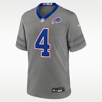 Buffalo Bills James Cook III Game Jersey - Grey