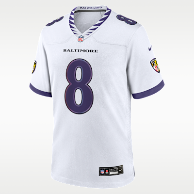 Baltimore Ravens Lamar Jackson Game Jersey - White