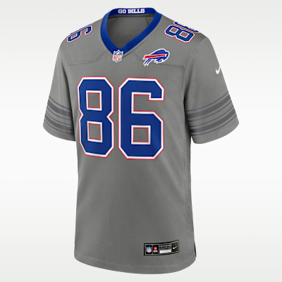 Buffalo Bills Dalton Kincaid Game Jersey - Grey