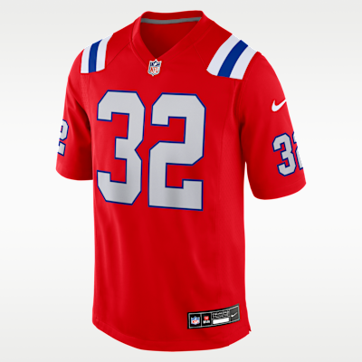 New England Patriots TreVeyon Henderson Game Jersey - Red