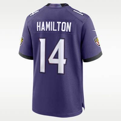 Baltimore Ravens Kyle Hamilton Game Jersey - Purple