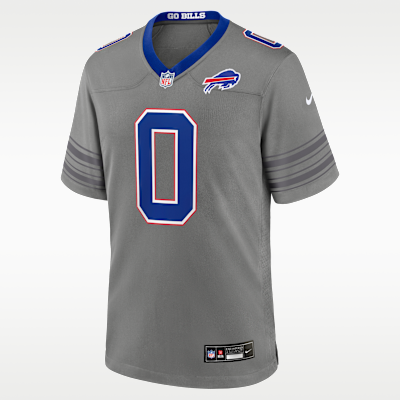 Buffalo Bills Keon Coleman Game Jersey - Grey