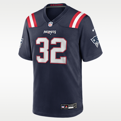 New England Patriots TreVeyon Henderson Game Jersey - Navy