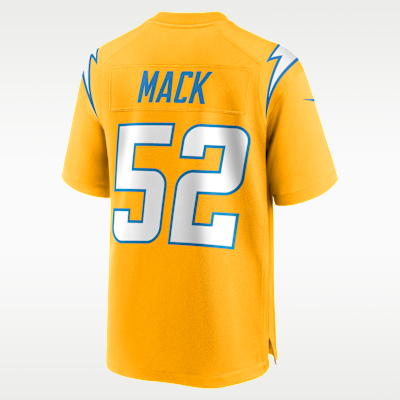 Los Angeles Chargers Khalil MacK Game Jersey - Gold