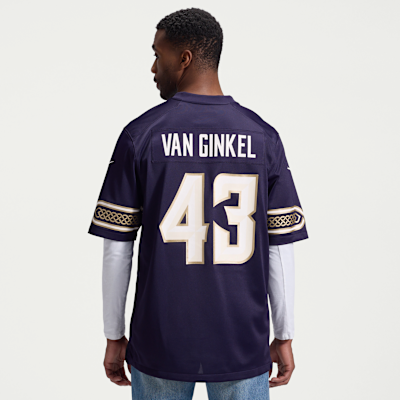 Minnesota Vikings Andrew Van Ginkel Rivalries Game Jersey - Purple