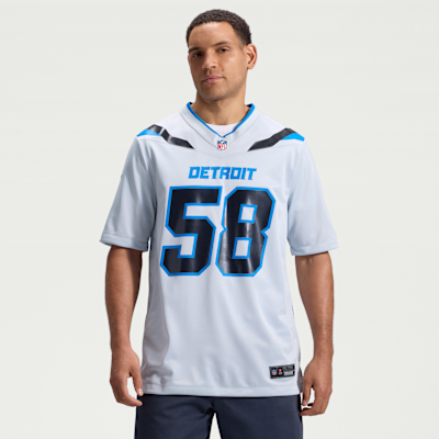 Detroit Lions Penei Sewell Rivalries Game Jersey - Silver