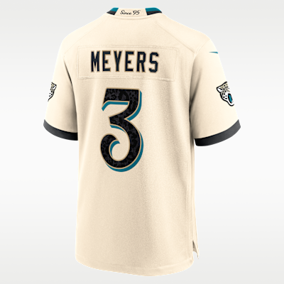 Jacksonville Jaguars Jakobi Meyers Rivalries Game Jersey - Natural
