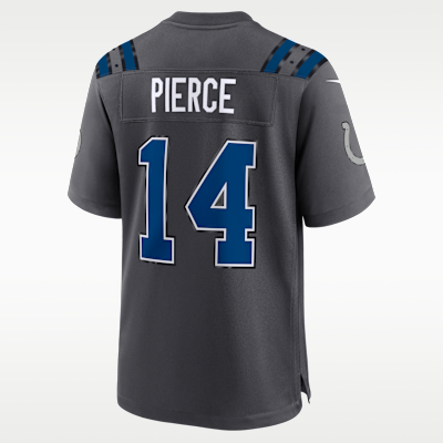 Indianapolis Colts Alec Pierce Rivalries Game Jersey - Anthracite