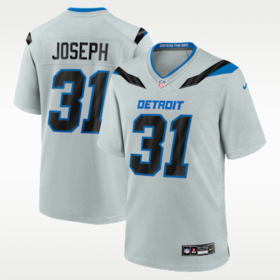 Detroit Lions Kerby Joseph Rivalries Game Jersey - Silver