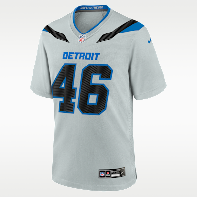 Detroit Lions Jack Campbell Rivalries Game Jersey - Silver