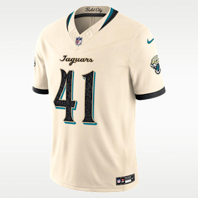 Jacksonville Jaguars Josh Hines-Allen Rivalries Stitched Limited Jersey - Natural