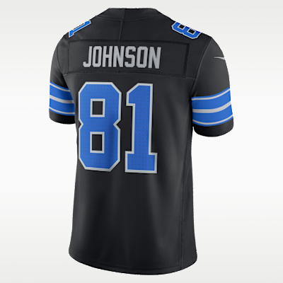 Detroit Lions Stitched Limited Jersey - Black