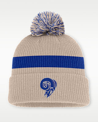 Los Angeles Rams Rewind Peak Men's Cuffed Pom Beanie