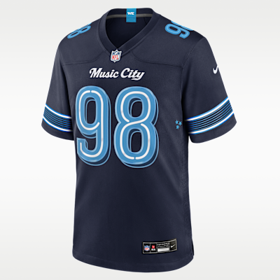 Tennessee Titans Rivalries Game Jersey - College Navy