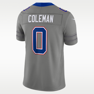 Buffalo Bills Keon Coleman Stitched Limited Jersey - Grey