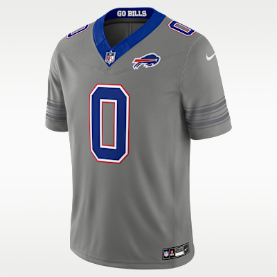 Buffalo Bills Keon Coleman Stitched Limited Jersey - Grey
