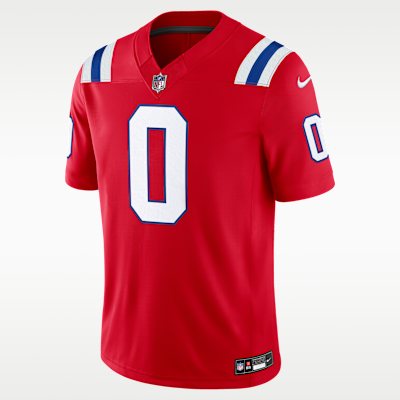 New England Patriots Christian Gonzalez Limited Jersey - Red